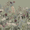 Summerland, Green Mural Wallpaper - pure wallpaper artwork