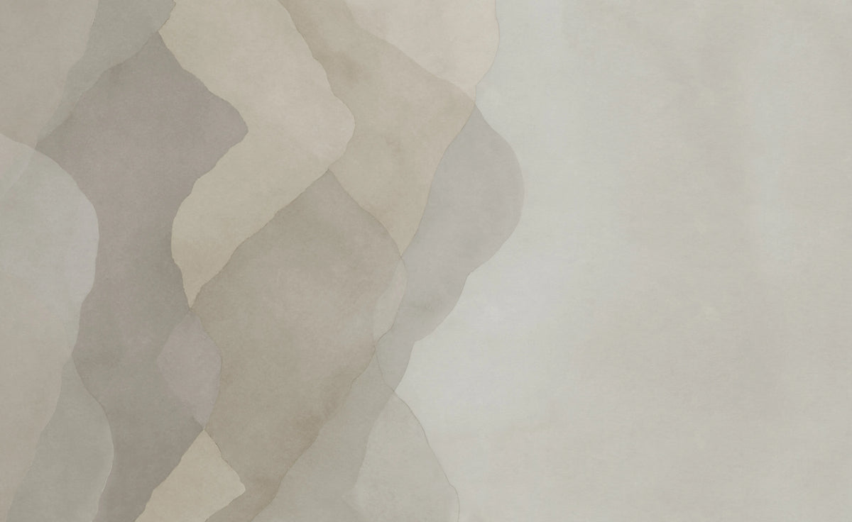 Watercolor Vertical, Beige Mural Wallpaper - pure wallpaper artwork