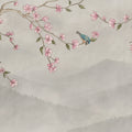 Bird in Tree, Beige Mural Wallpaper - pure wallpaper artwork