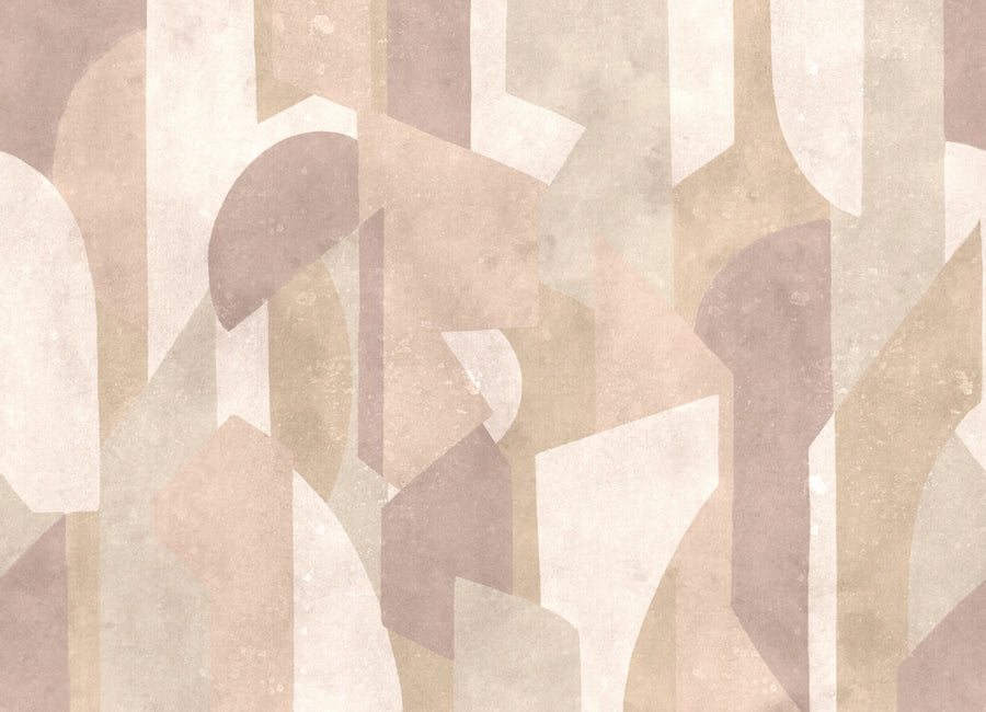 Modern Forms, Pink Mural Wallpaper