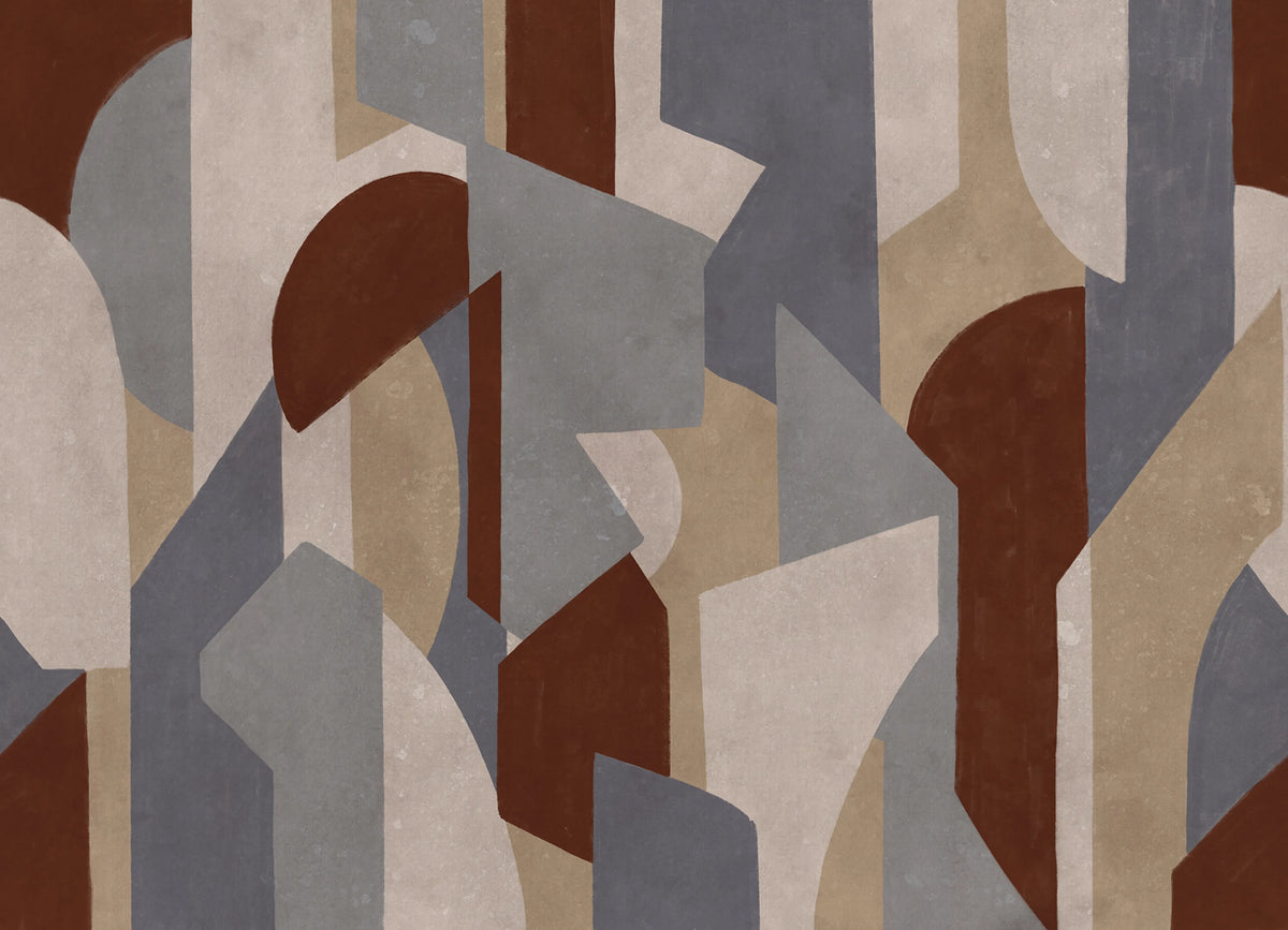 Modern Forms, Blue Mural Wallpaper - pure wallpaper artwork