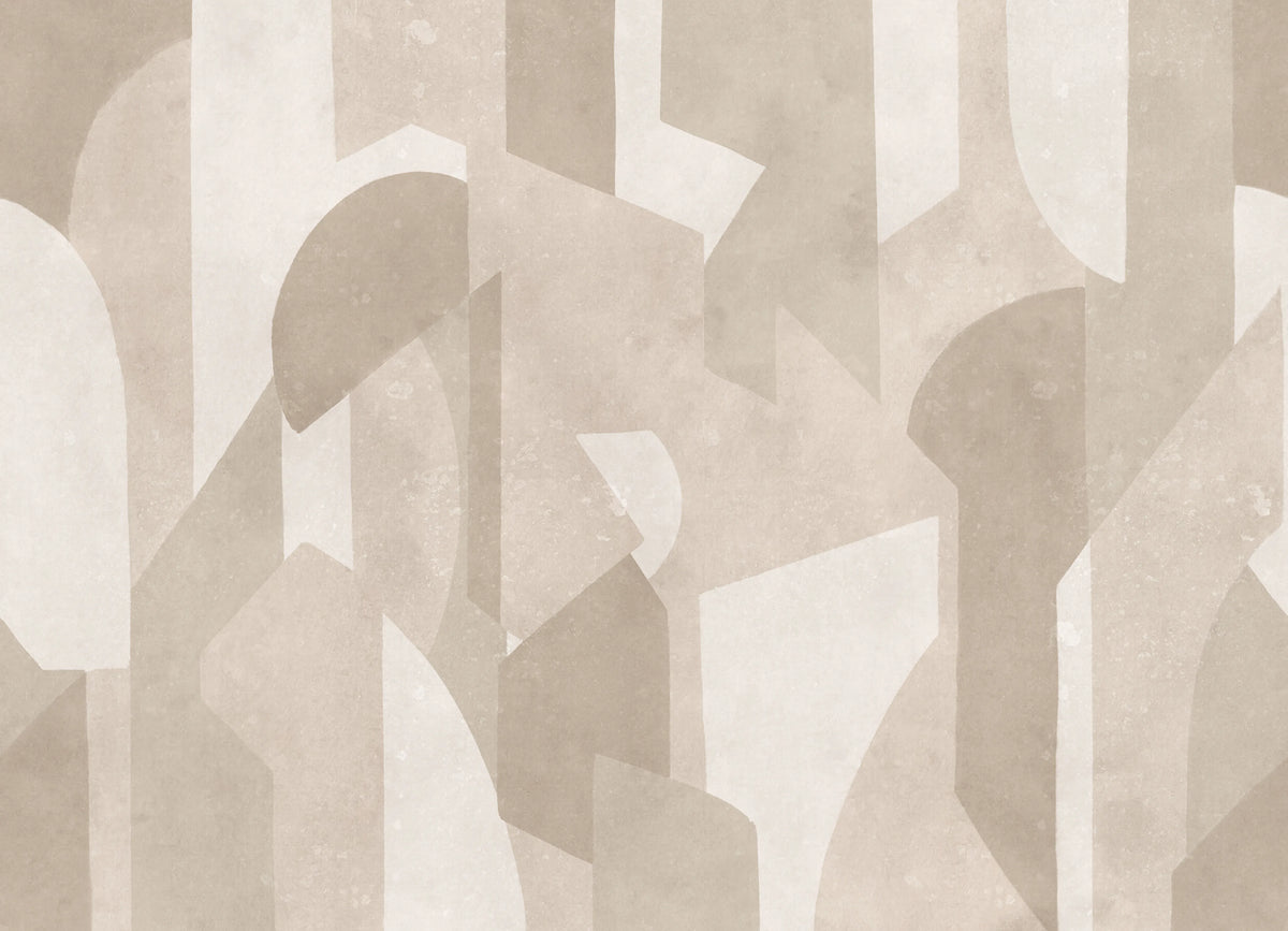 Modern Forms, Beige Mural Wallpaper - pure wallpaper artwork
