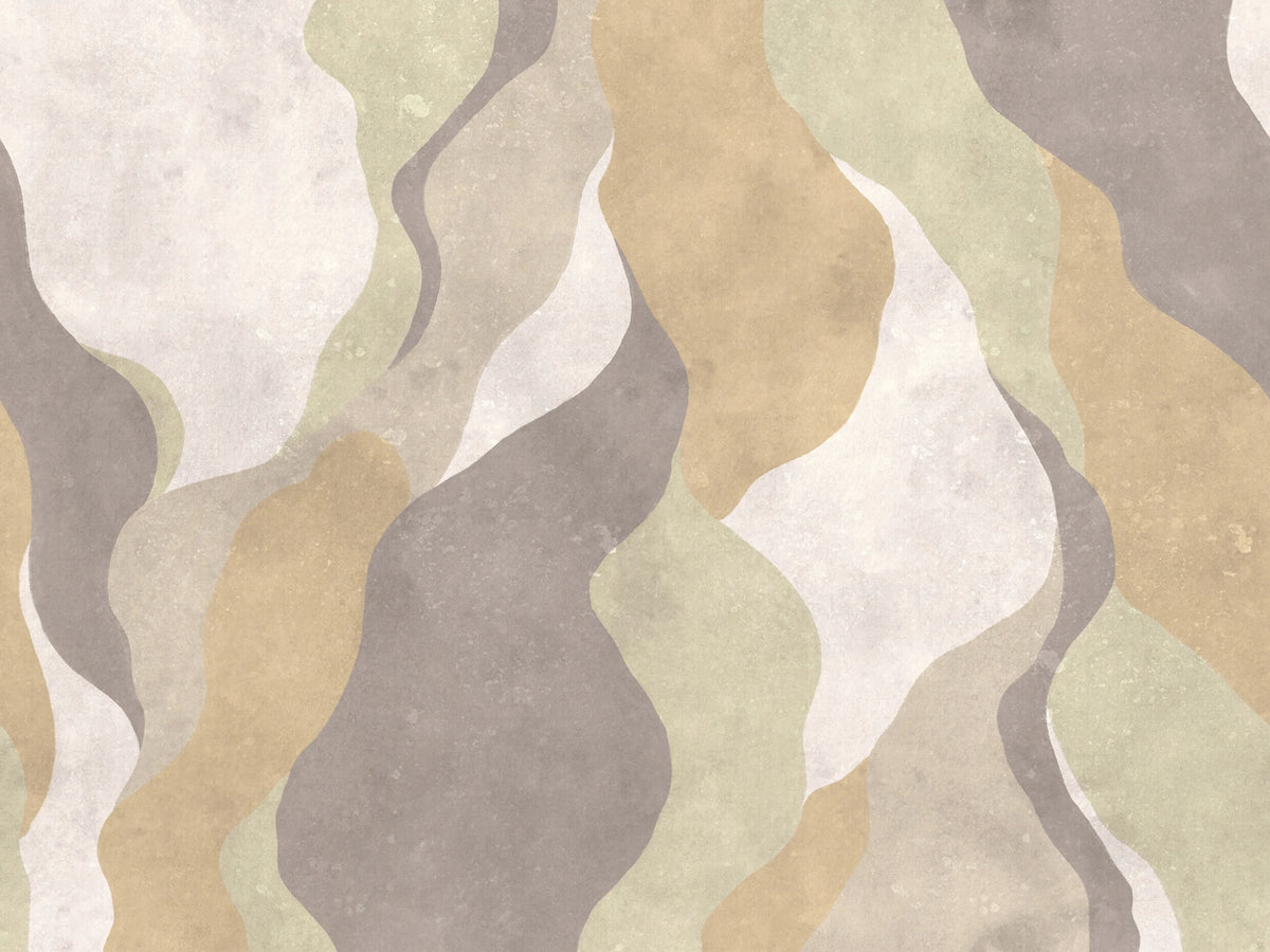 Flowing Forms, Pastel Mural Wallpaper - pure wallpaper artwork