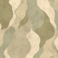 Flowing Forms, Green Mural Wallpaper - pure wallpaper artwork