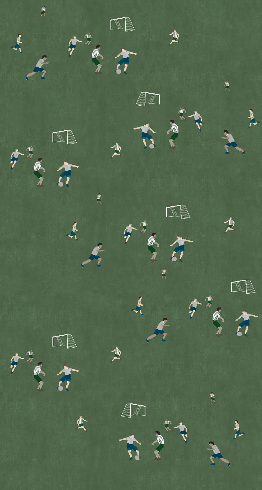 Soccer, Green Mural Wallpaper