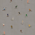 Skiers, Night Mural Wallpaper - pure wallpaper artwork