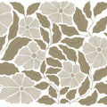 Bold Abstract Flower, Brown Mural Wallpaper - pure wallpaper artwork