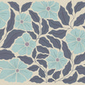 Bold Abstract Flower, Blue Mural Wallpaper - pure wallpaper artwork
