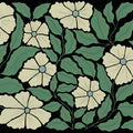 Bold Abstract Flower, Black Mural Wallpaper - pure wallpaper artwork