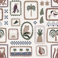 Jungle Frames, Vintage Mural Wallpaper - pure wallpaper artwork