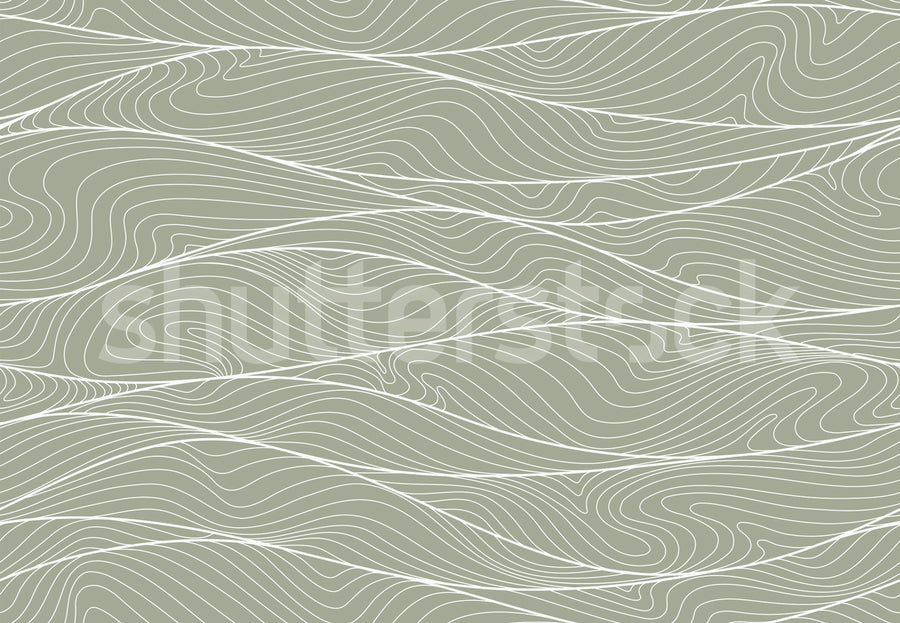 Soft Dunes, Green Mural Wallpaper