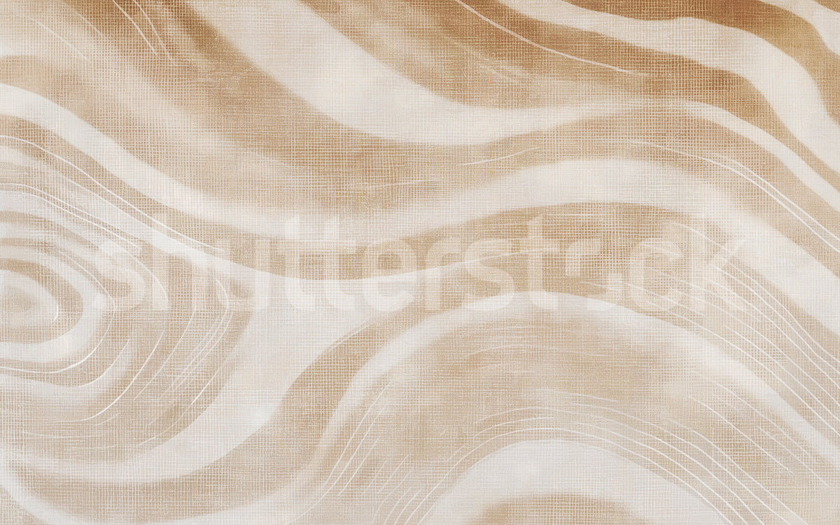 Ocean Lines, Beige Mural Wallpaper - pure wallpaper artwork