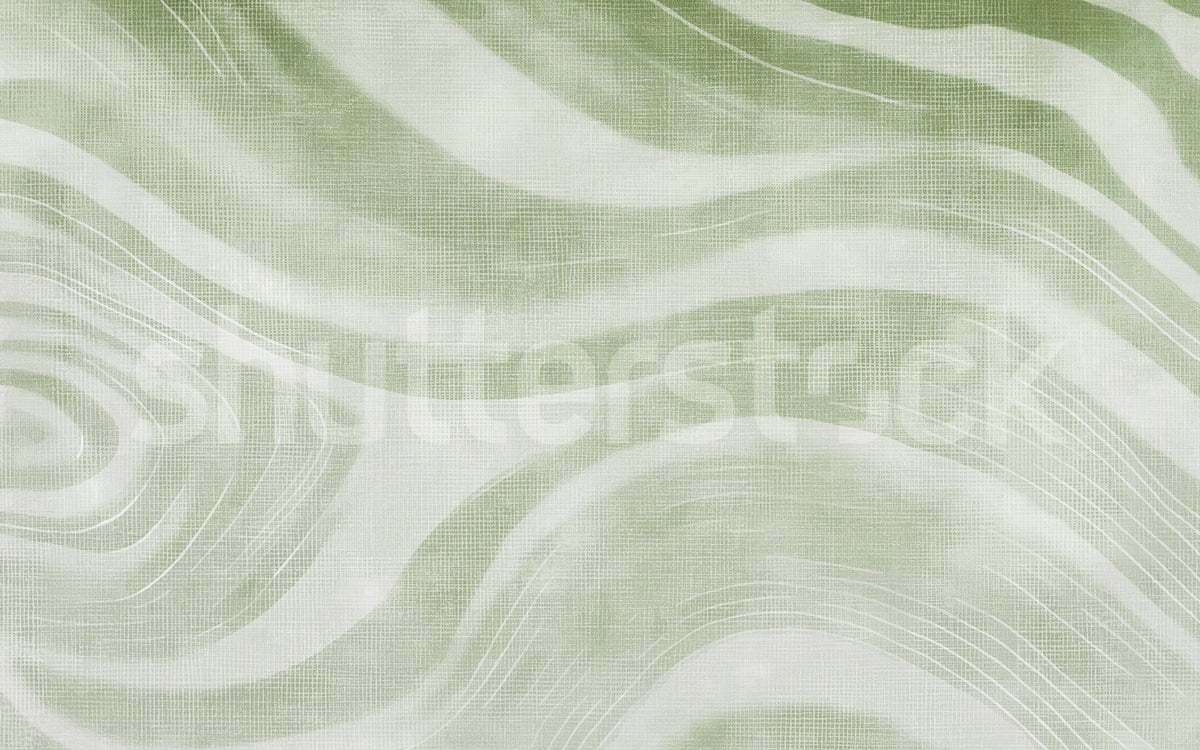 Ocean Lines, Green Mural Wallpaper - pure wallpaper artwork