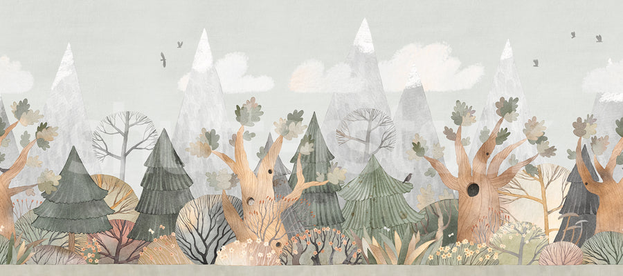 Woodland Tales, Day Mural Wallpaper