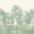 Misty Grove, Green Mural Wallpaper - pure wallpaper artwork