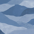 Misty Peaks, Blue Mural Wallpaper - pure wallpaper artwork