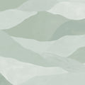 Misty Peaks, Light Green Mural Wallpaper - pure wallpaper artwork