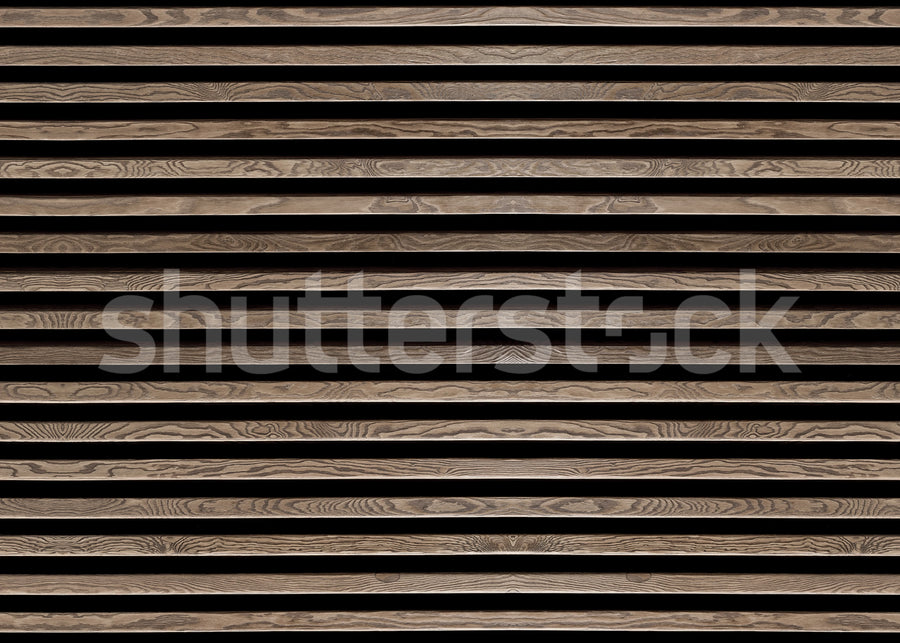 Rib Wood, Horizontal Oak Mural Wallpaper