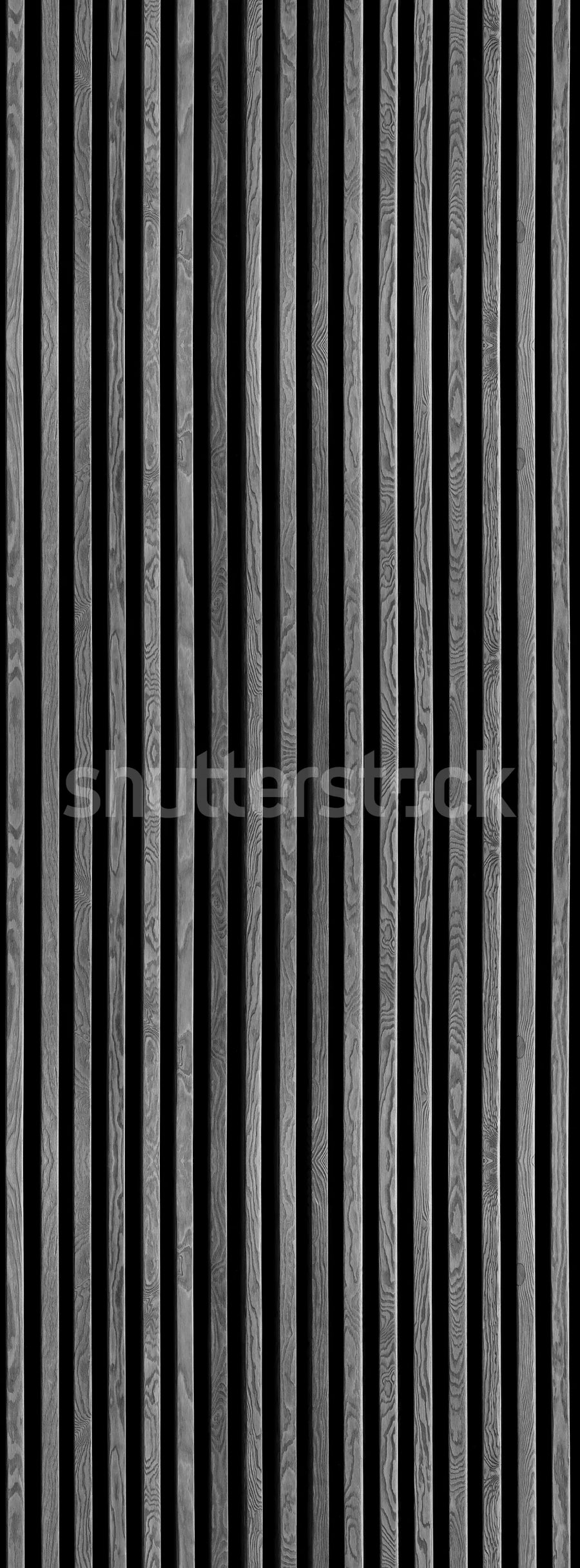 Rib Wood, Gray Mural Wallpaper