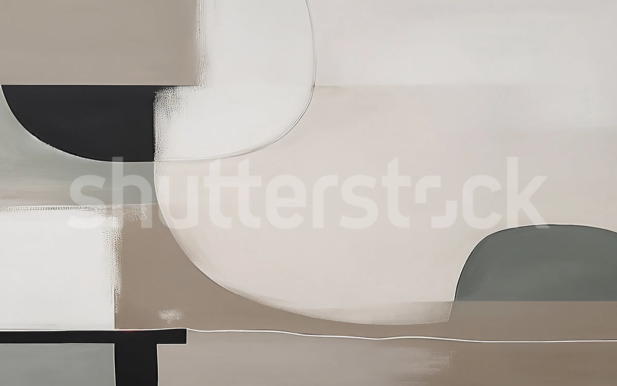 Abstract Shapes, Soft Mural Wallpaper - pure wallpaper artwork