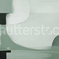 Abstract Shapes, Green Mural Wallpaper - pure wallpaper artwork