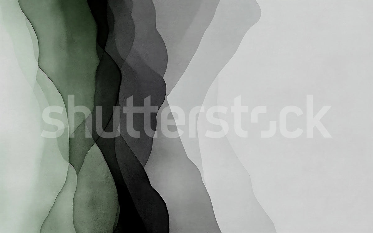 Vertical Gradient, Green Mural Wallpaper - pure wallpaper artwork