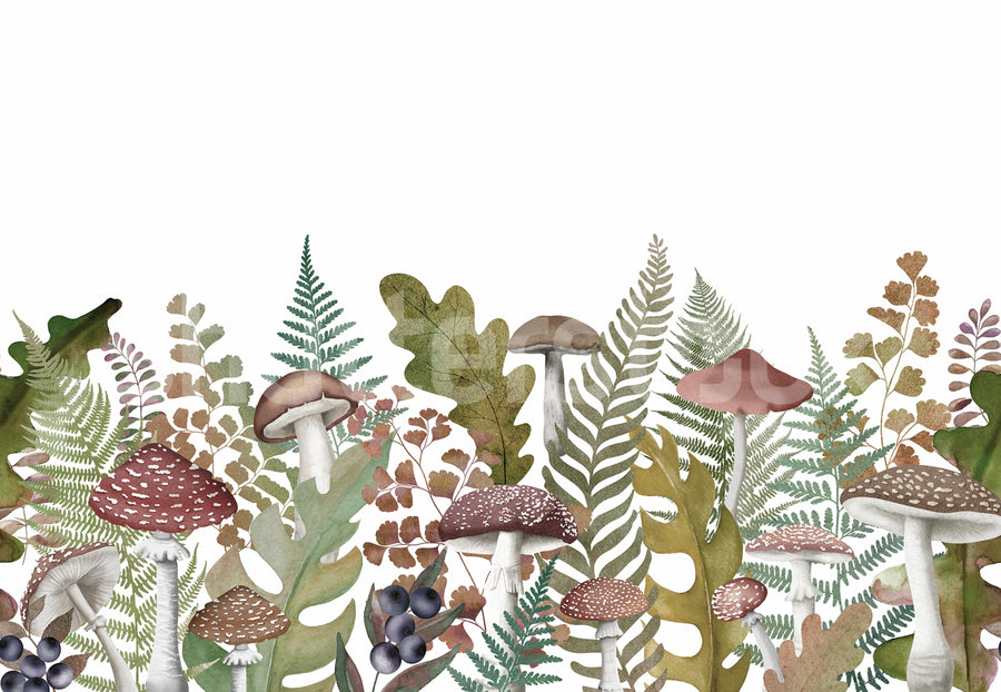 Autumn Meadow, Vintage Mural Wallpaper