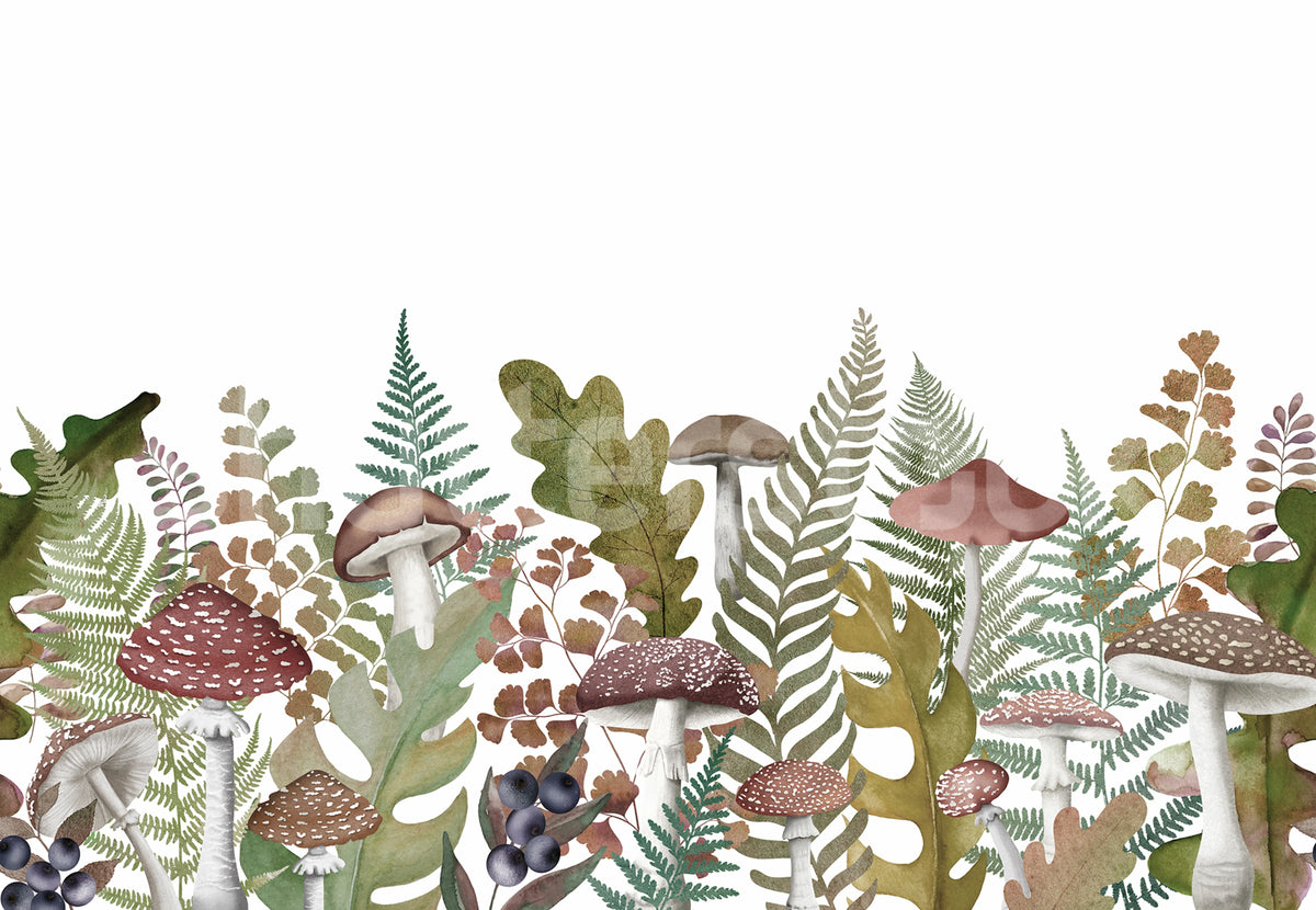 Autumn Meadow, Vintage Mural Wallpaper - pure wallpaper artwork