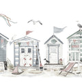 Tiny Beach Houses, Soft Mural Wallpaper - pure wallpaper artwork