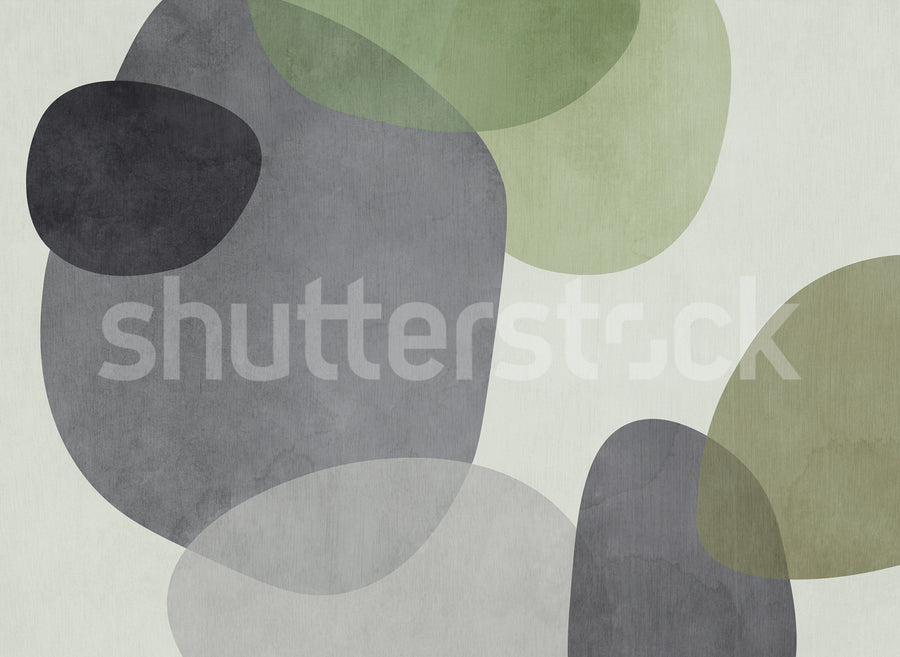 Art Petals, Green Mural Wallpaper