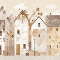 Cute Village, Autumn Mural Wallpaper - pure wallpaper artwork
