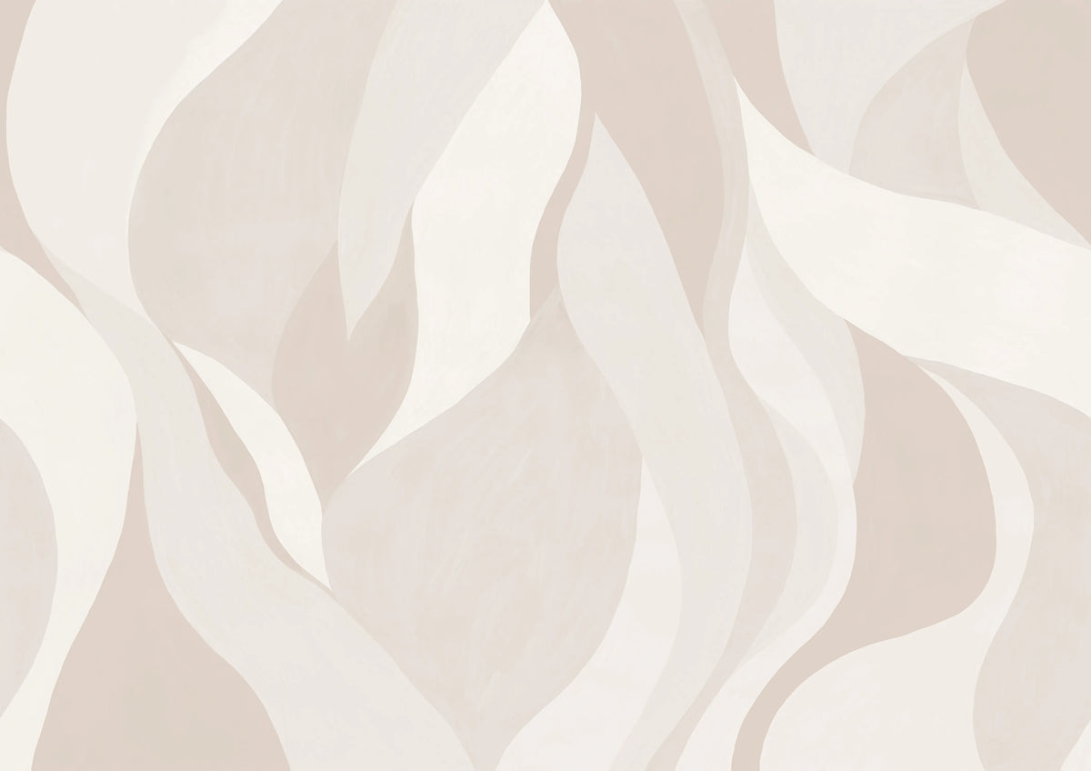 Velvet Flames, Beige Mural Wallpaper - pure wallpaper artwork