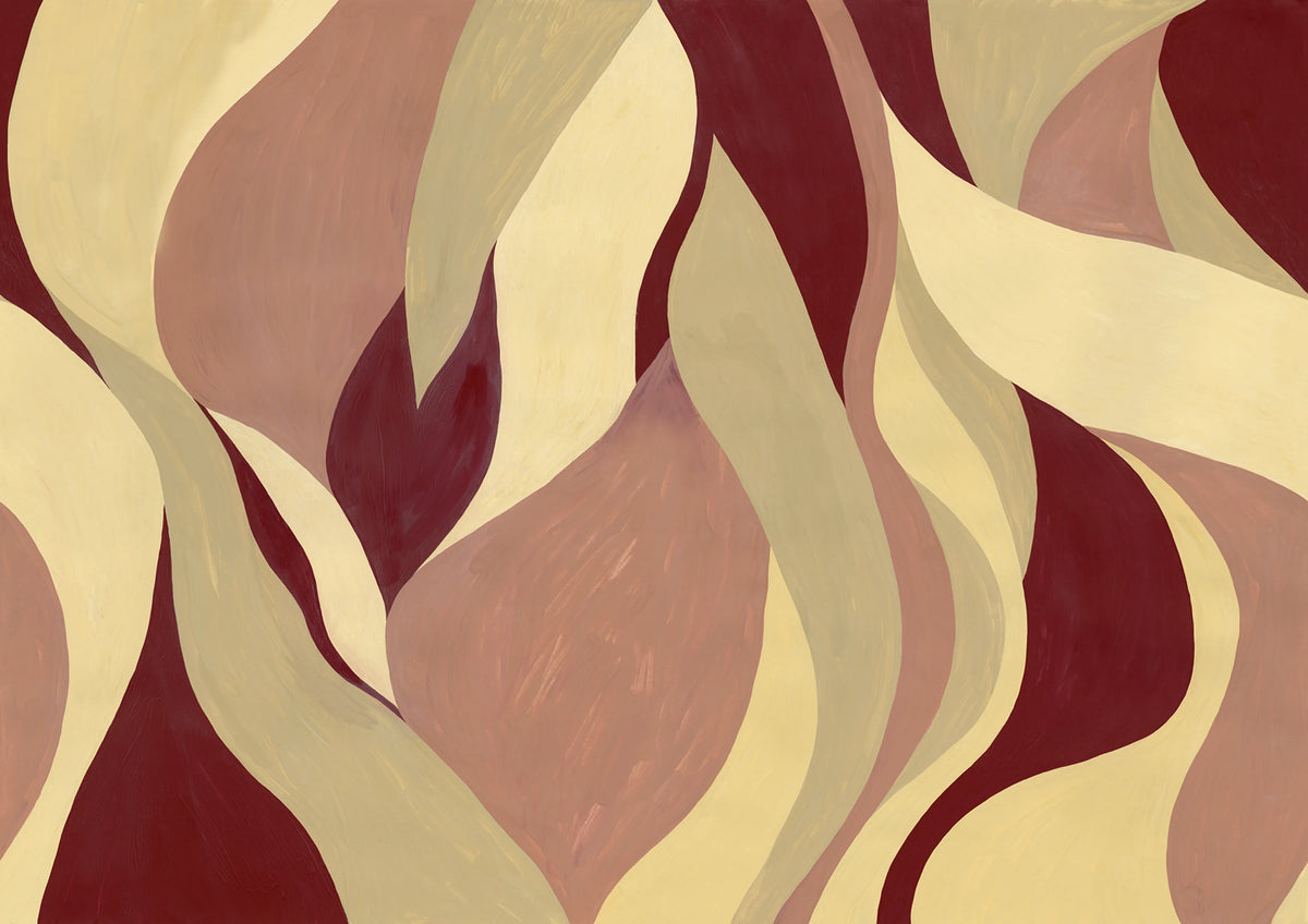 Velvet Flames, Pink Mural Wallpaper - pure wallpaper artwork
