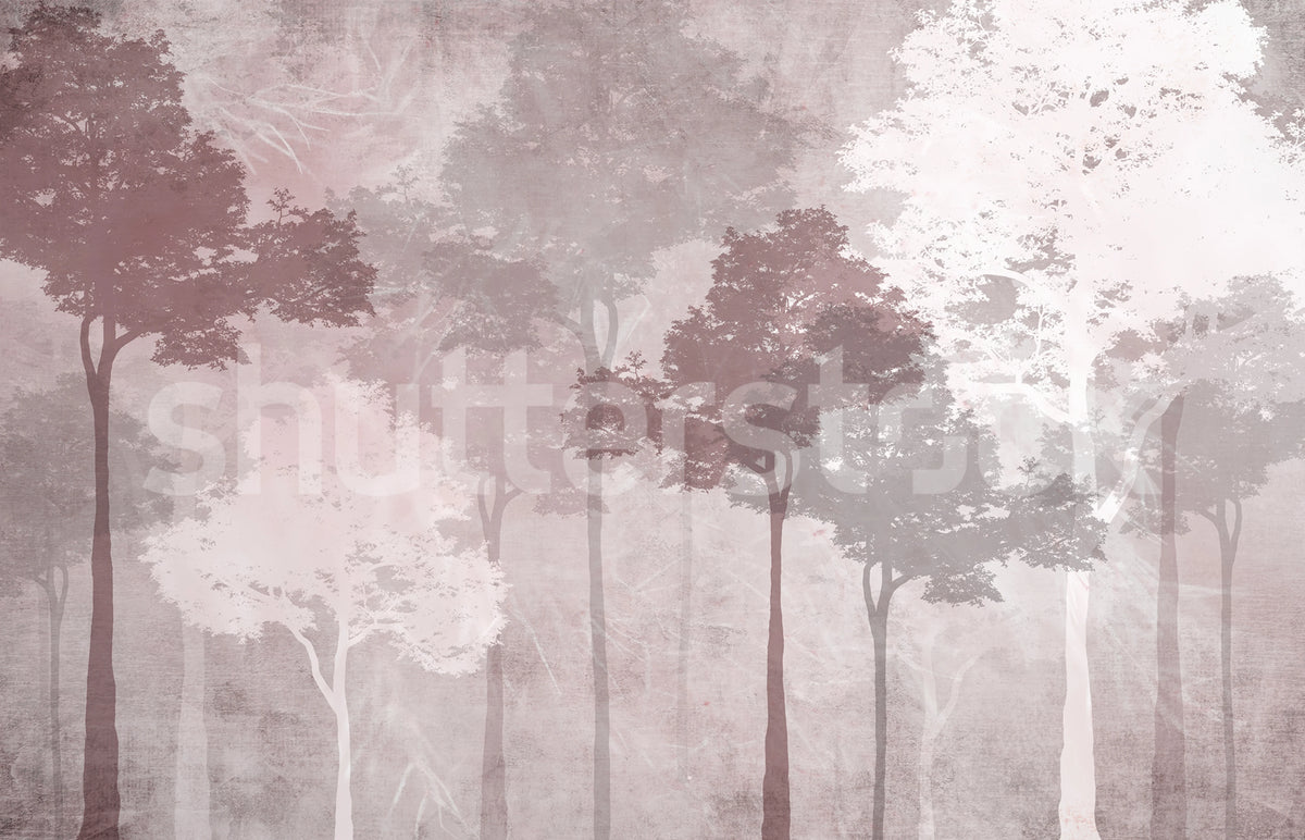 Silent Woods, Autumn Mural Wallpaper - pure wallpaper artwork