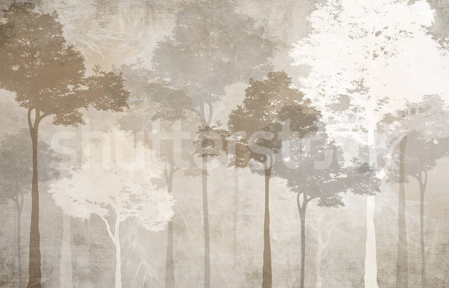 Silent Woods, Sunset Mural Wallpaper