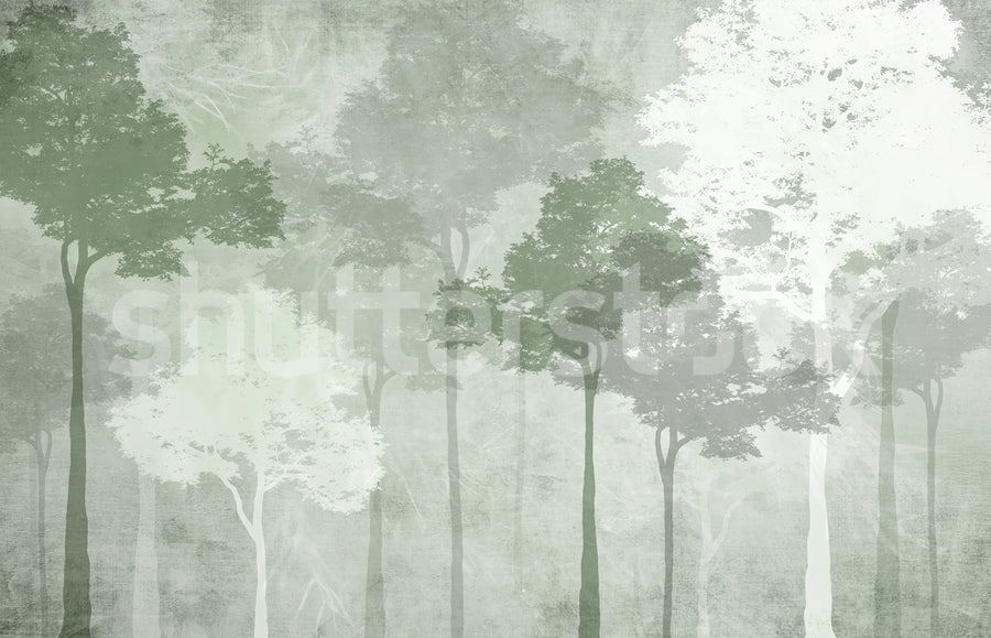 Silent Woods, Summer Mural Wallpaper