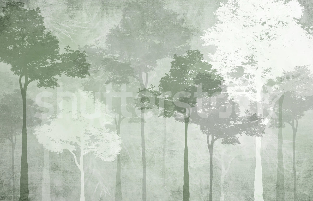 Silent Woods, Summer Mural Wallpaper - pure wallpaper artwork