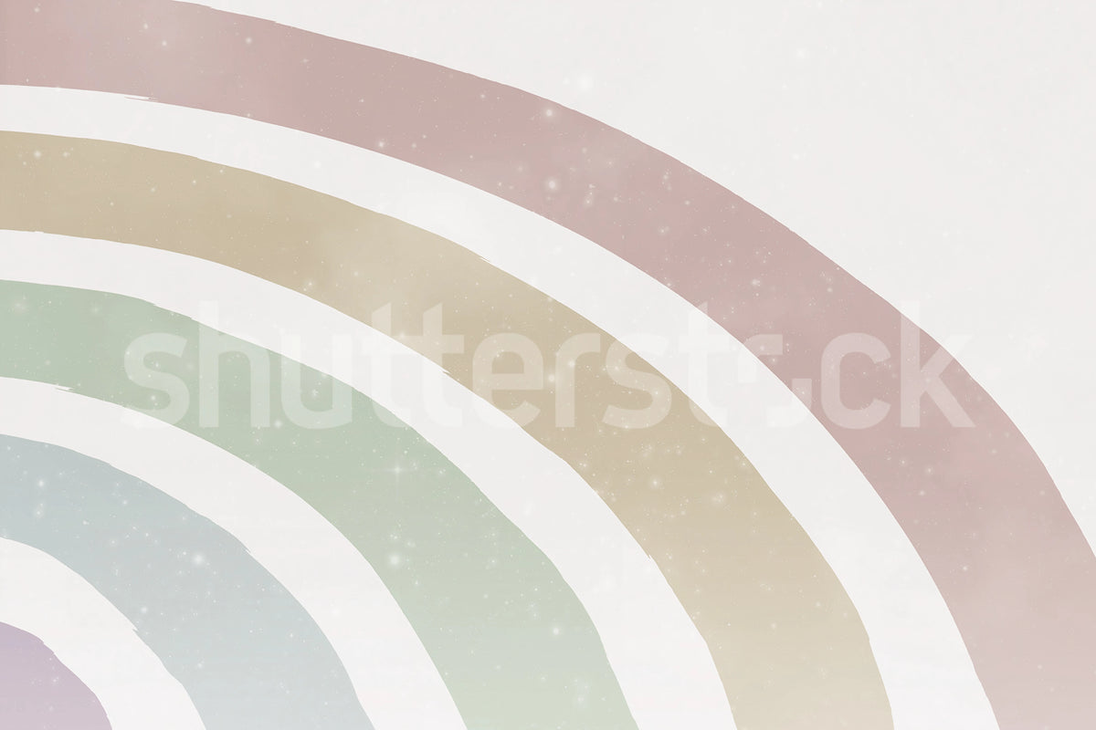 Shimmer Rainbow, Pastel Mural Wallpaper - pure wallpaper artwork