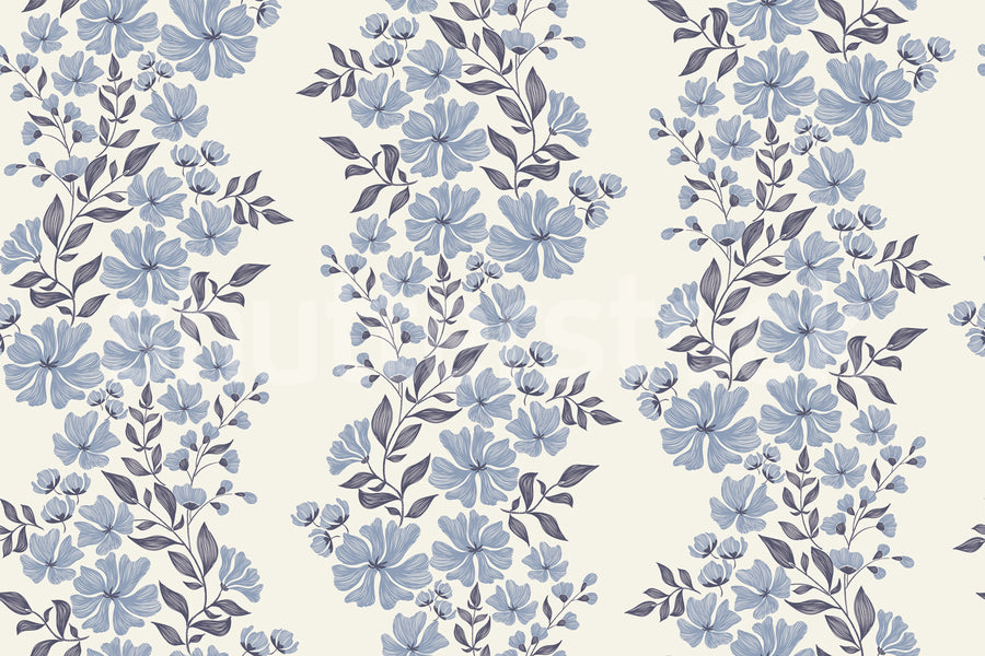 Bold Bloom, Sky Mural Wallpaper