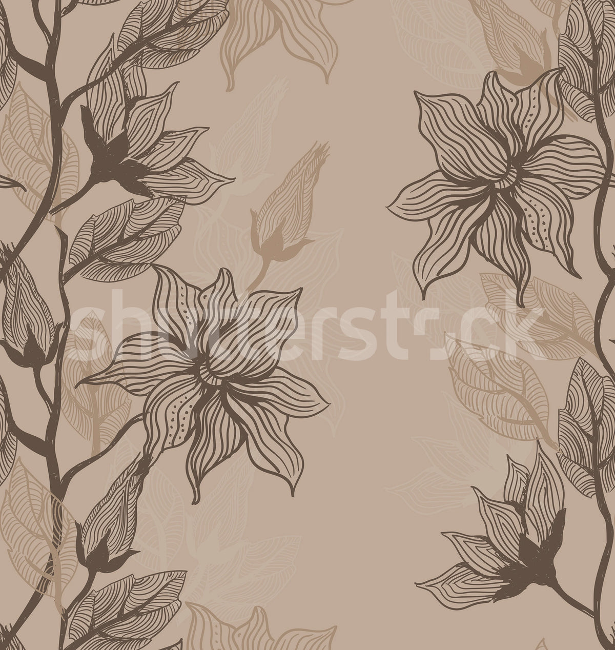 Giant Flora, Sand Mural Wallpaper - pure wallpaper artwork