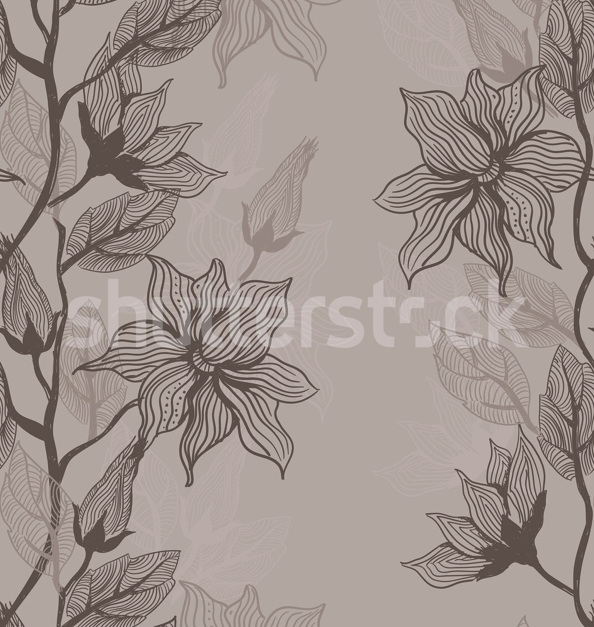 Giant Flora, Clay Mural Wallpaper - pure wallpaper artwork