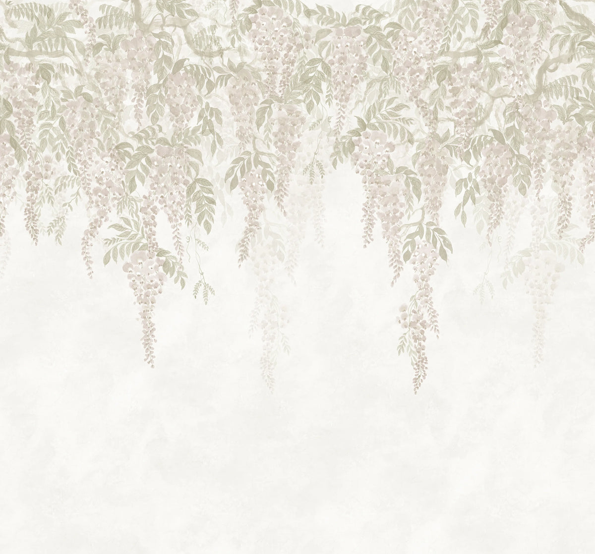 Whispers Wisteria, Beige Mural Wallpaper - pure wallpaper artwork