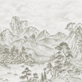 Timeless Pines, Gray Mural Wallpaper - pure wallpaper artwork