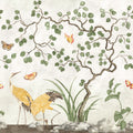 Where Cranes Dream, Beige Mural Wallpaper - pure wallpaper artwork