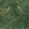 Opulence Storm, Green Mural Wallpaper - pure wallpaper artwork