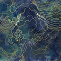 Opulence Storm, Dark Blue Mural Wallpaper - pure wallpaper artwork