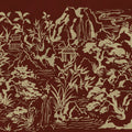 Ink Horizon, Burgundy Mural Wallpaper - pure wallpaper artwork