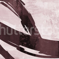 Artzy Stripes, Burgundy Mural Wallpaper - pure wallpaper artwork