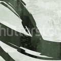 Artzy Stripes, Green Mural Wallpaper - pure wallpaper artwork