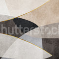Shapes and Forms, Beige Mural Wallpaper - pure wallpaper artwork